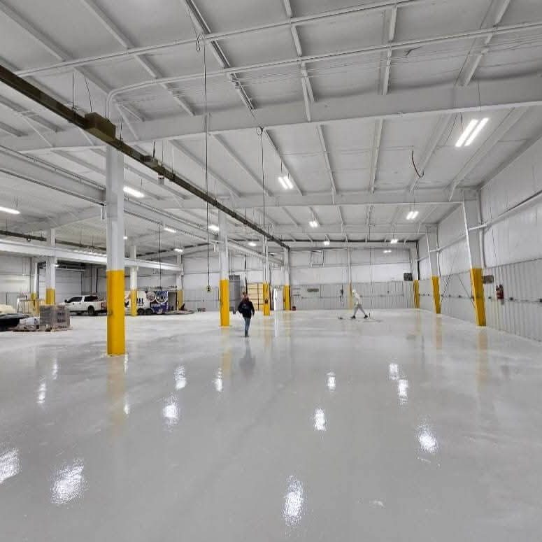 completed warehouse painting project in granger in